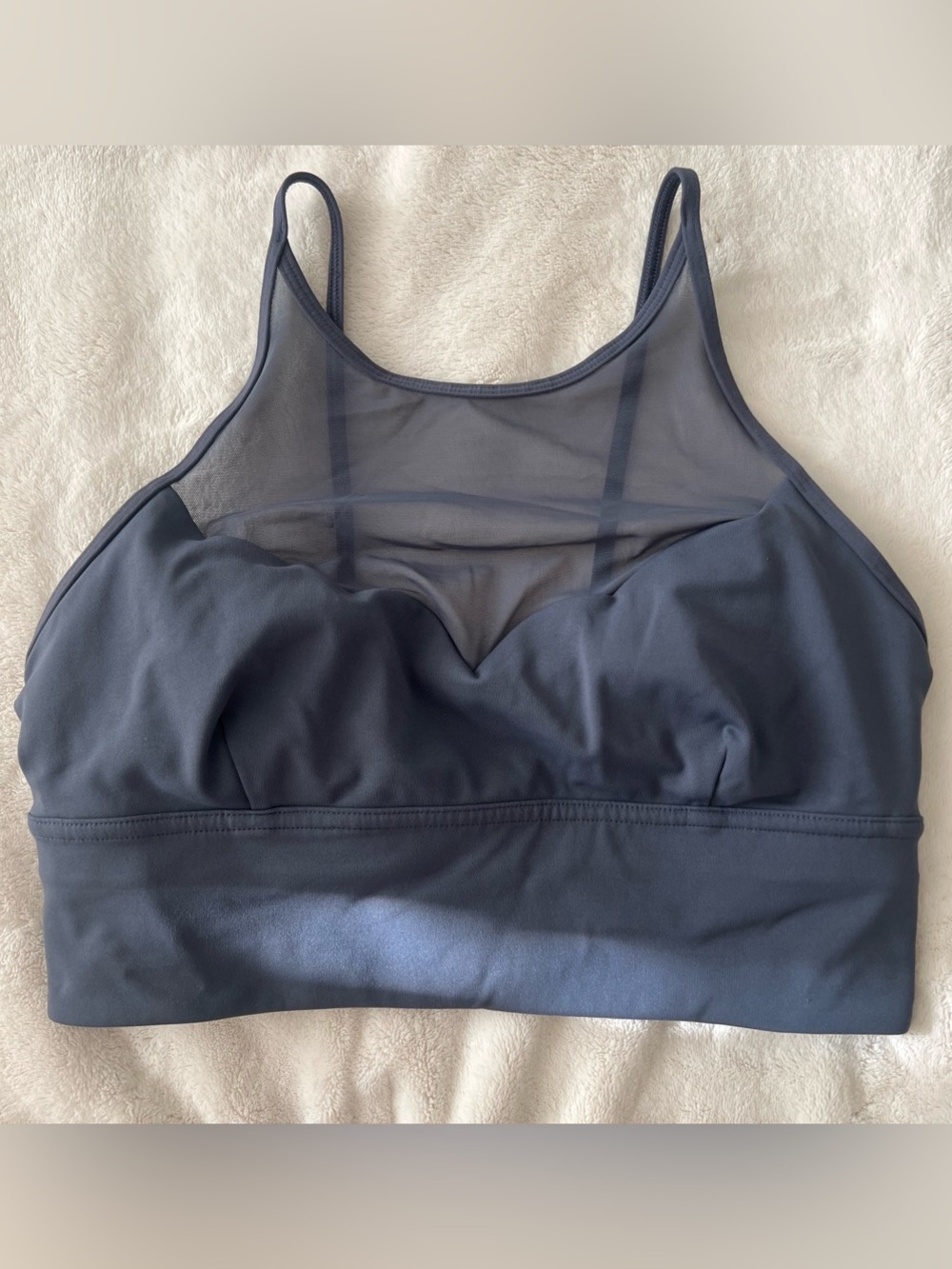 lululemon athletica High-Neck Mesh Sports Bra - Slate
